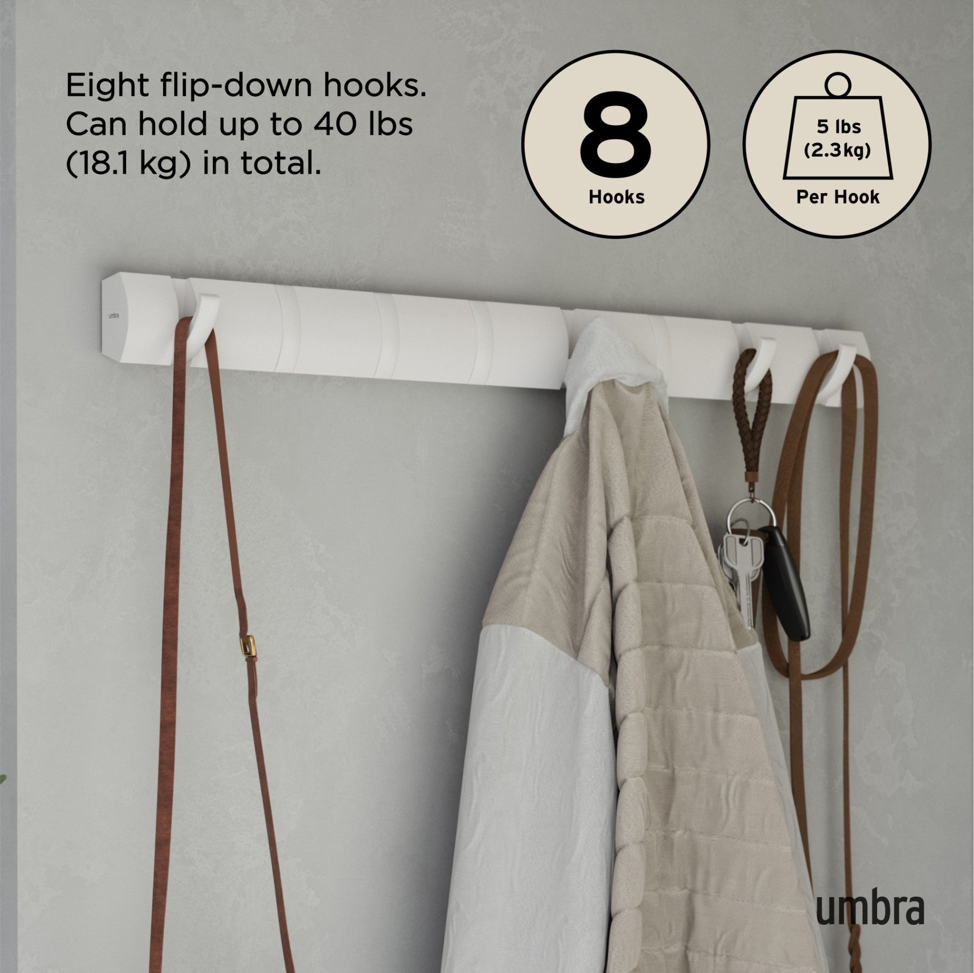 Flip 8 Wall Hook