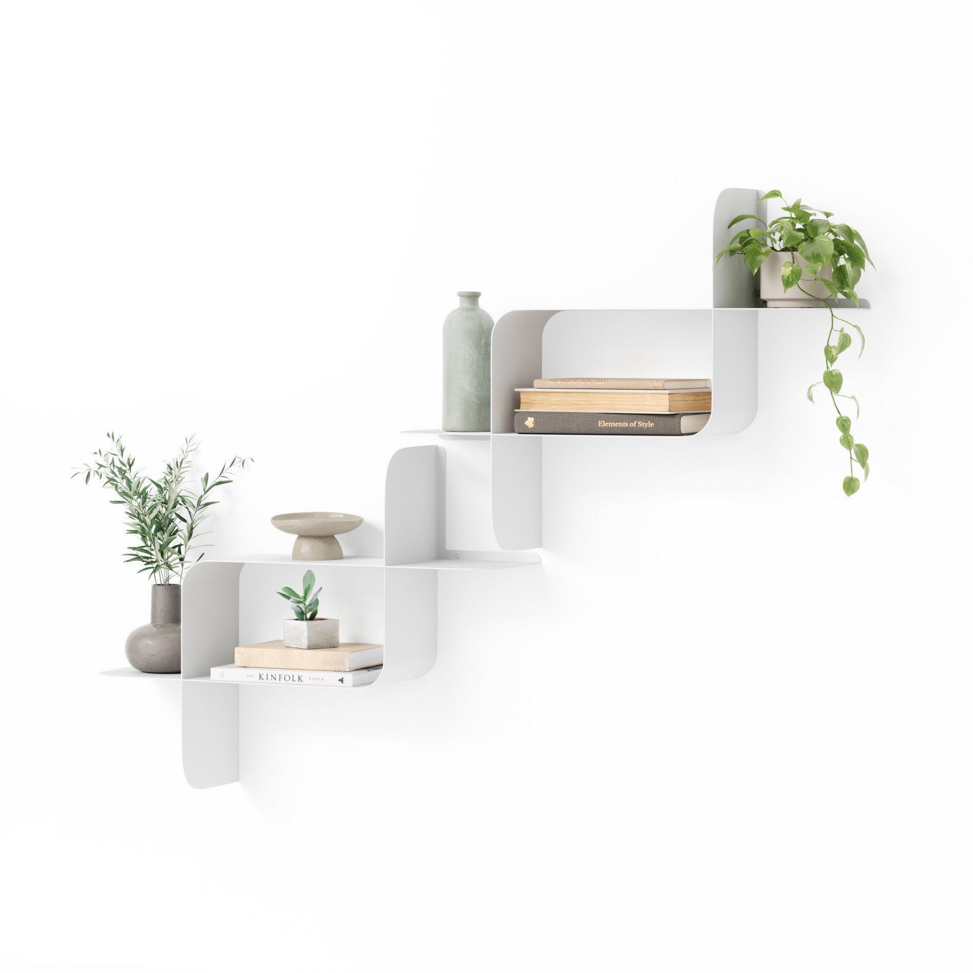 Montage Metal Wall Shelves, Set of 2