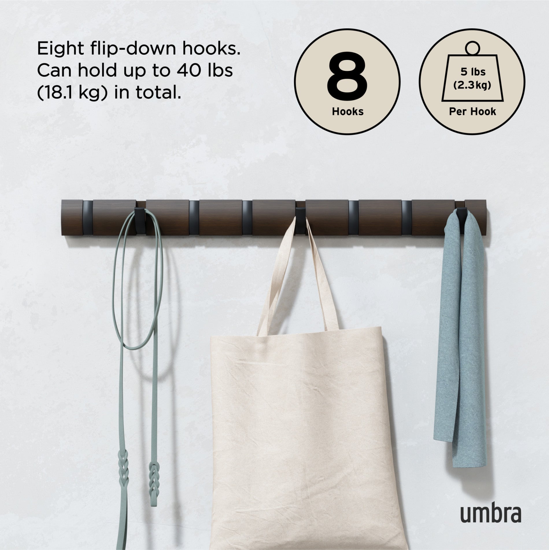 Flip 8 Wall Hook